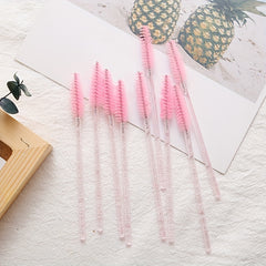 50pcs Crystal Eyelash Brush Spoolie Brushes for Extensions and Mascara