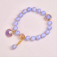 Kids Christmas Gift Girls Shell Pearl Bracelet