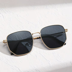 Men's Square Metal Frame Sunglasses