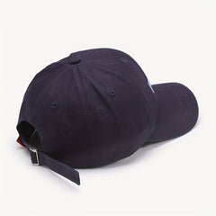 Men's Embroidered Sunscreen Outdoor Hat with Curved Brim