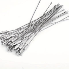 10pcs Stainless Steel Keychain Cable for Secure Key Organization