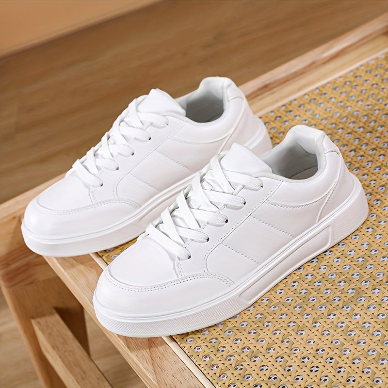 Women's Lace up Casual Non slip Low Skate Shoes