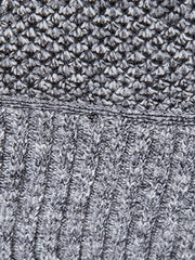 Men's Herringbone Twill Pullover Sweater - Fall Winter High Neck Stretch Jacket