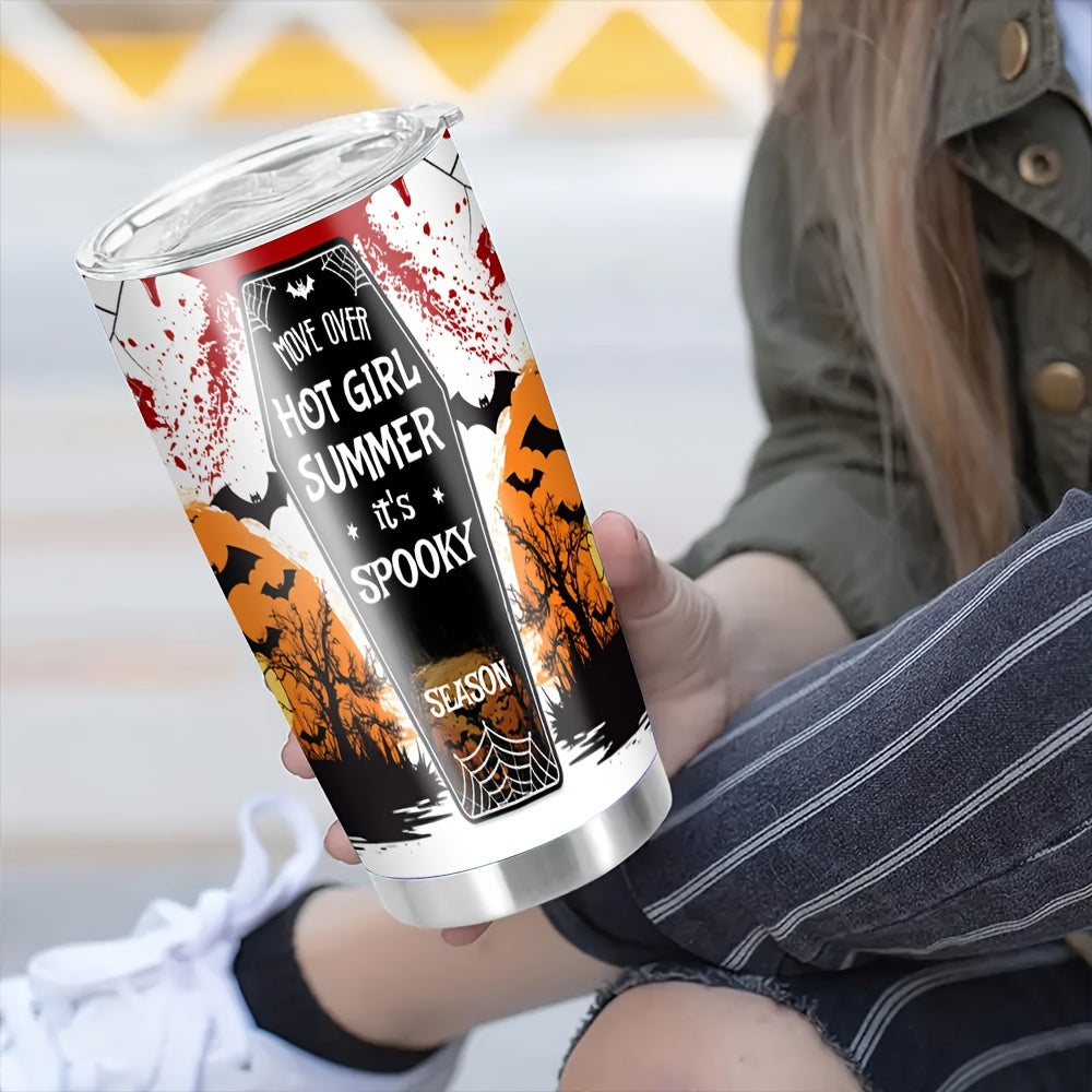 20oz Halloween Printed Double Walled Water Cup Stainless Steel Insulated Bottle