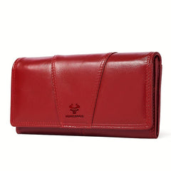 HUMERPAUL RFID Blocking Leather Wallet with Snap Closure