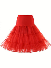 Solid Tutu Skirt for Ballet Party