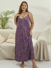 Nightdress Women's Plus V Neck Cami Sleep Dress