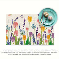 Lavender Tulip Table Runner for Home Party Decor