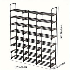 1pc Single Row Shoe Rack Stackable Shoe Storage for Closet Bedroom