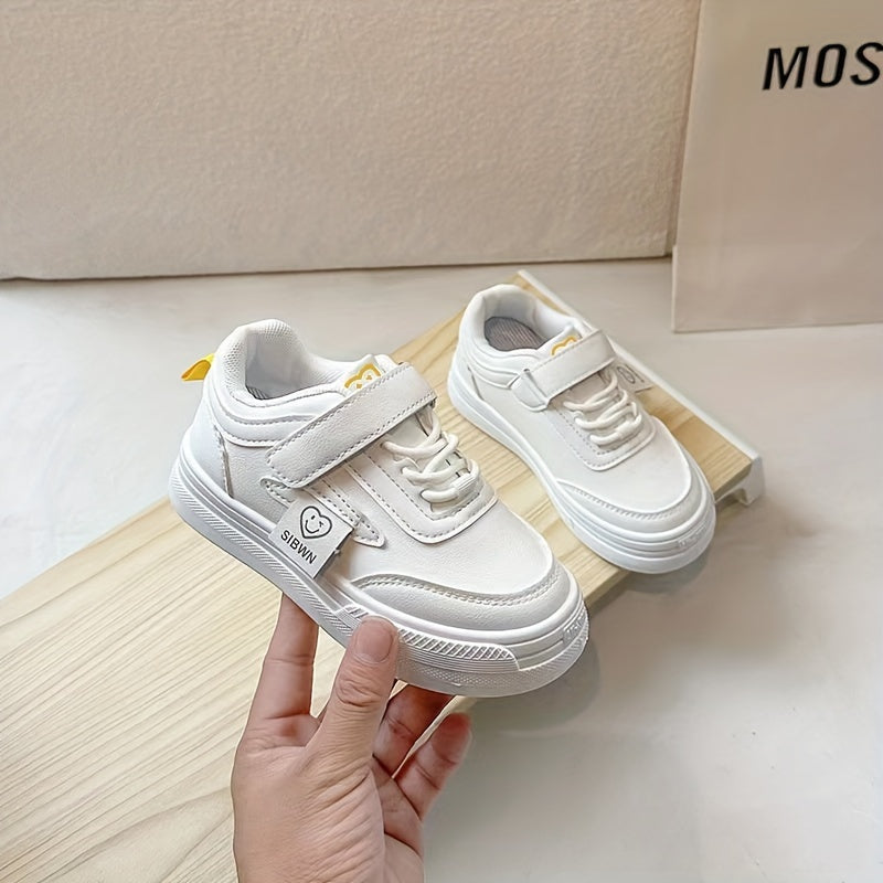 Kid's Solid Skate Shoes Non Slip Casual Soft Sole Sneakers