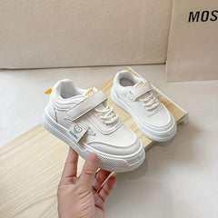 Kid's Solid Skate Shoes Non Slip Casual Soft Sole Sneakers