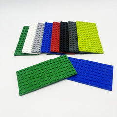 8pcs/4pcs Double-sided Baseplate Building Blocks City Parts Educational Toy