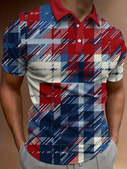 Men's Vintage Style Lapel Short Sleeve Shirt