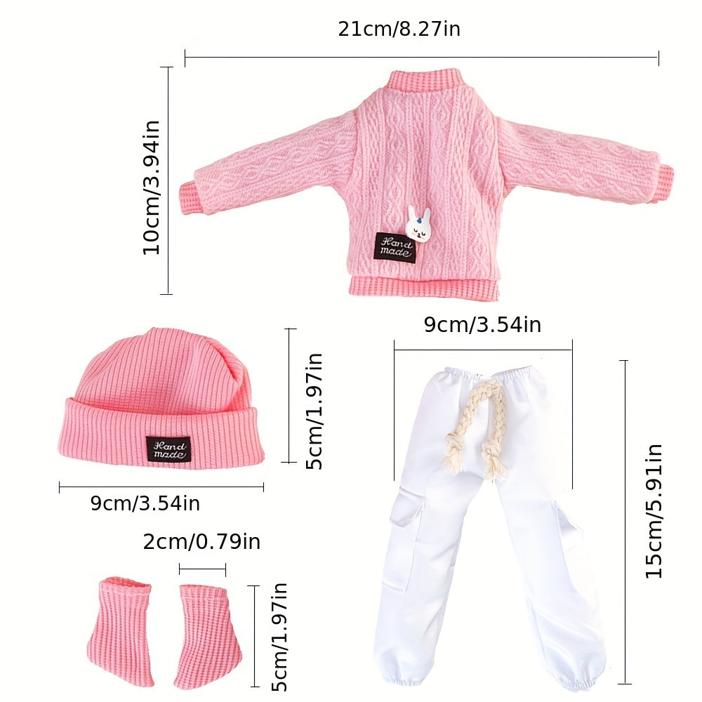 5pcs Doll Sweater Clothing Set for 12 Inch Dolls