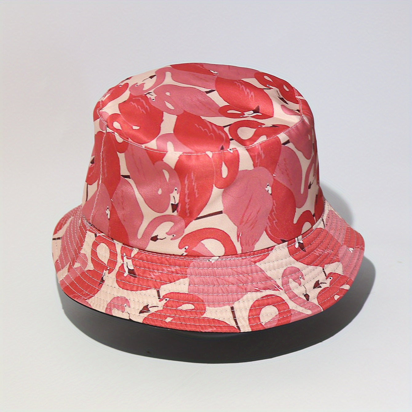 Flamingo Printed Bucket Hat Unisex Summer Fisherman Cap