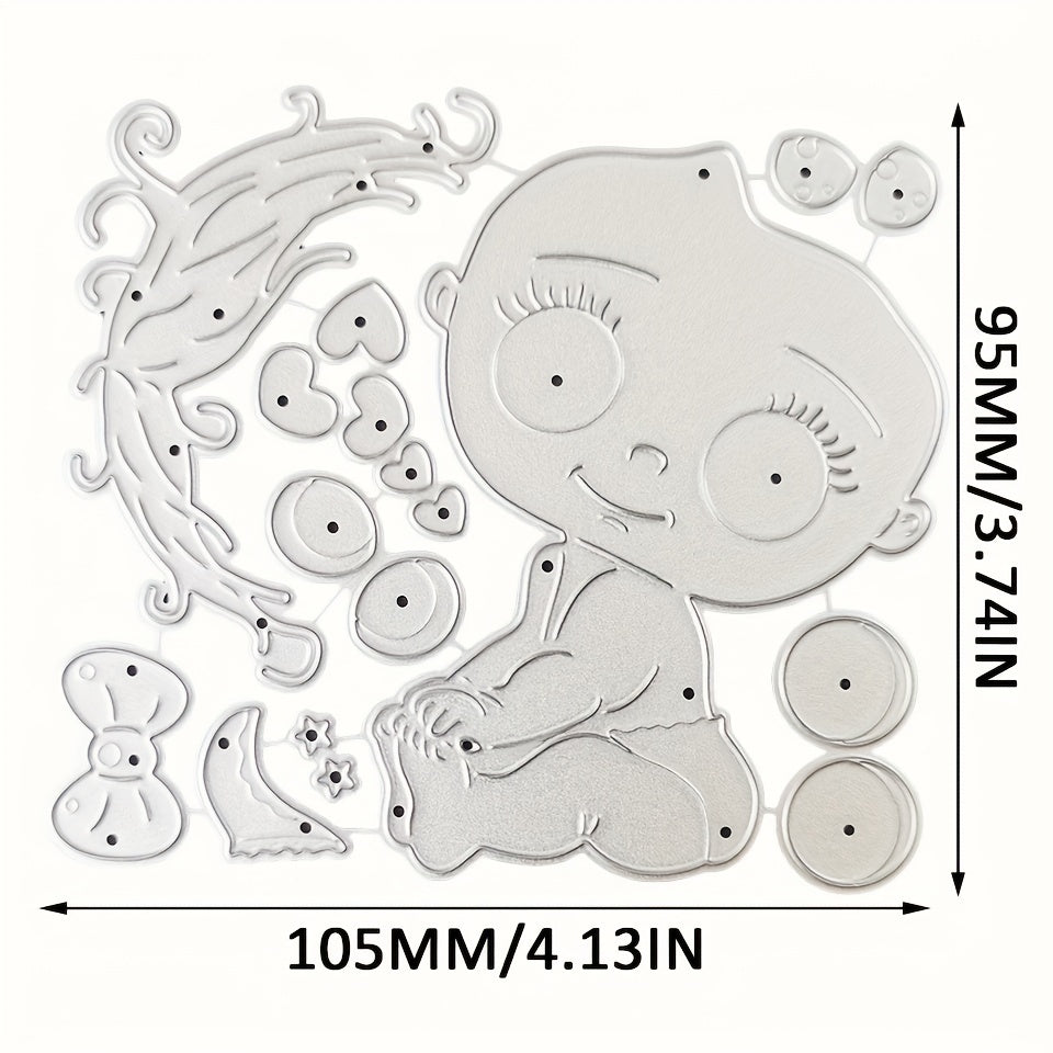 1pc Baby Boy Girl Metal Cutting Dies Stencil Paper Embossing DIY Scrapbooking