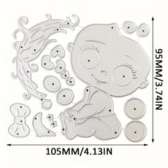 1pc Baby Boy Girl Metal Cutting Dies Stencil Paper Embossing DIY Scrapbooking
