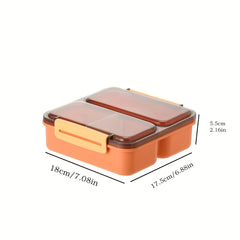 Practical Portable Red Lunch Box With Spoon For Teenagers And Workers
