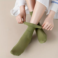 10 Pairs Comfy & Breathable Mid Tube Socks Women's Stockings