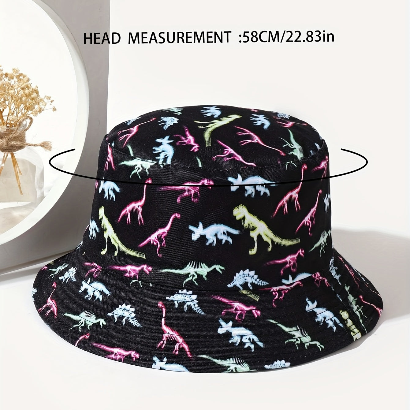 Multicolor Cartoon Print Bucket Hat Reversible Sunshade Basin Hats