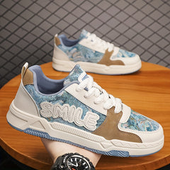 Men's Lace-up 'Smile' Skate Shoes Breathable