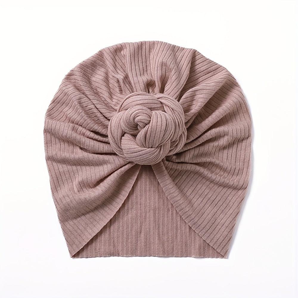 Warm Soft Hat Flower Elastics Turban Hat For 0-3 Years Baby