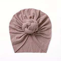 Warm Soft Hat Flower Elastics Turban Hat For 0-3 Years Baby