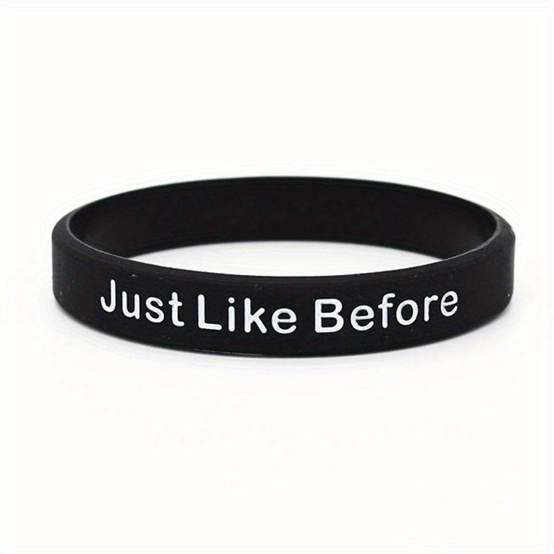 Yesterday Once More Slogan Silicone Bracelet