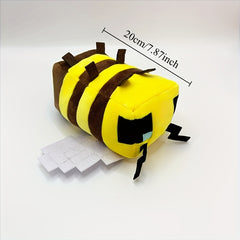Plush Bee Stuffed Animal Toy Yellow & Brown Bee Huggable Bedtime Companion