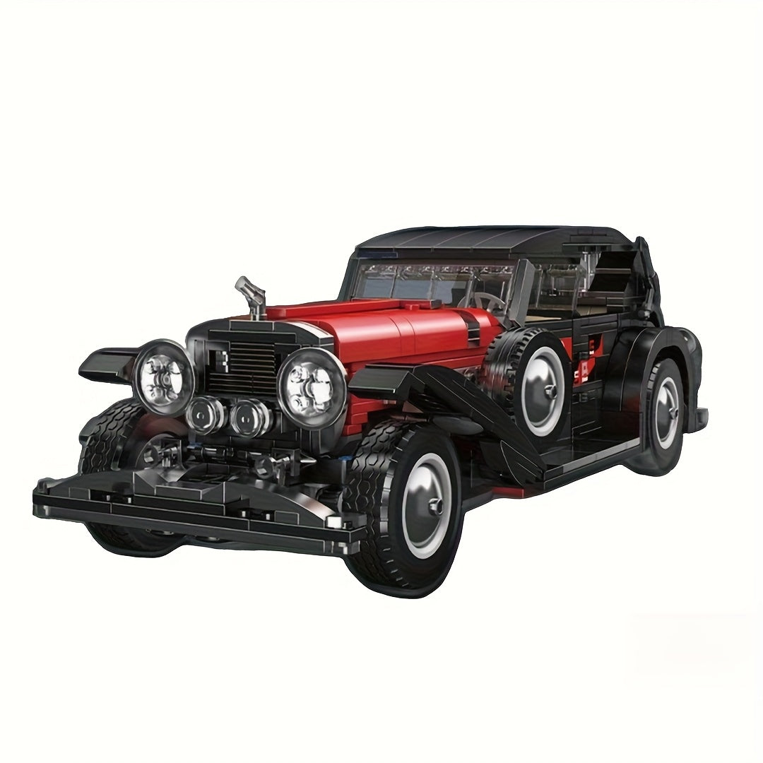 2000pcs Retro Sports Car Building Blocks Set High Detail Model Toy for Adults