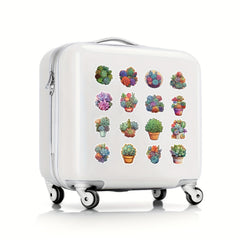 100pcs Succulent Series Stickers for Guitar Skateboard Phone