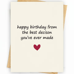 Funny Happy Birthday Card & Gift For Men Him Husband Fiance Boyfriend