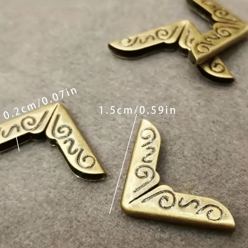 30pcs Metal Corner Protector Notebook Cover Album Corner Cover Protectors