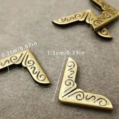 30pcs Metal Corner Protector Notebook Cover Album Corner Cover Protectors