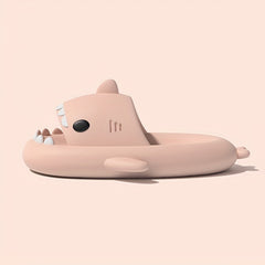 Women's Shark House Slippers Open Toe Solid Anti Slip Home Slides