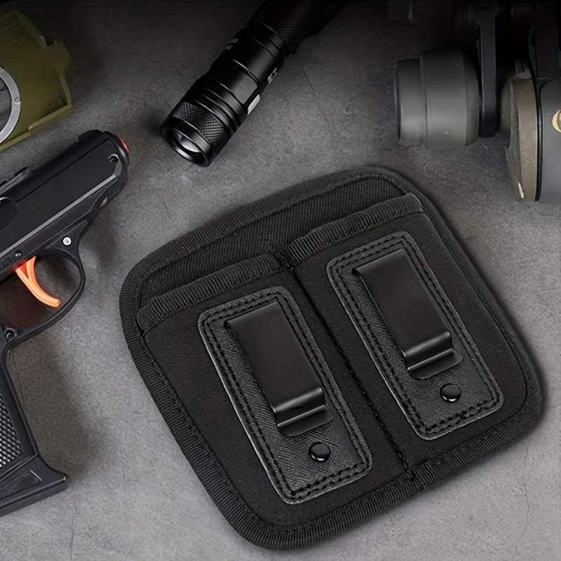 Tactical Double Magazine Pouch for Walkie Talkie, Flashlight, Phone