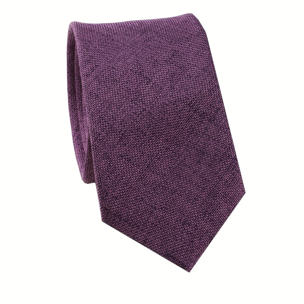 Men's Solid Color Polyester Business Tie