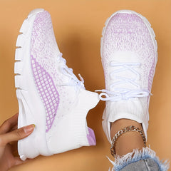 Fashionable Mesh Breathable Running Shoes Soft Non Slip Lightweight