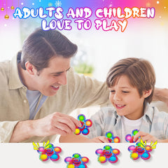 JAWHOCK Multicolor Fidget Spinner Sensory Toy for Teens Boys Girls