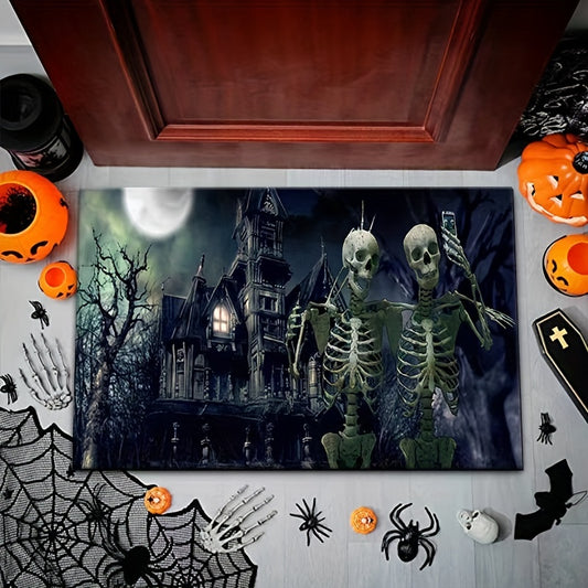 Halloween Entrance Floor Mat, Room Decor, Dirty Resistant, Machine Washable, 40"