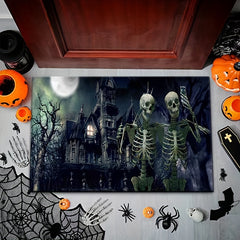 Halloween Entrance Floor Mat, Room Decor, Dirty Resistant, Machine Washable, 40"