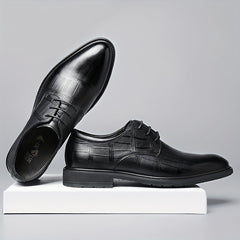 Men's Textured Derby Shoes Business Formal Wear