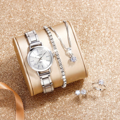 6pcs Beginner Rhinestone Watch Set for Students
