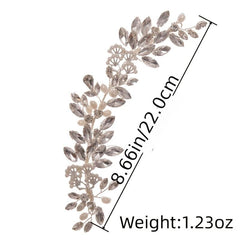 CZ Rhinestones Vine Leaves Bridal Hair Comb Wedding Hair Accessories