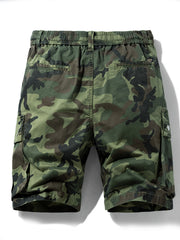 Men's Camo Shorts with Pockets for Outdoor Workouts