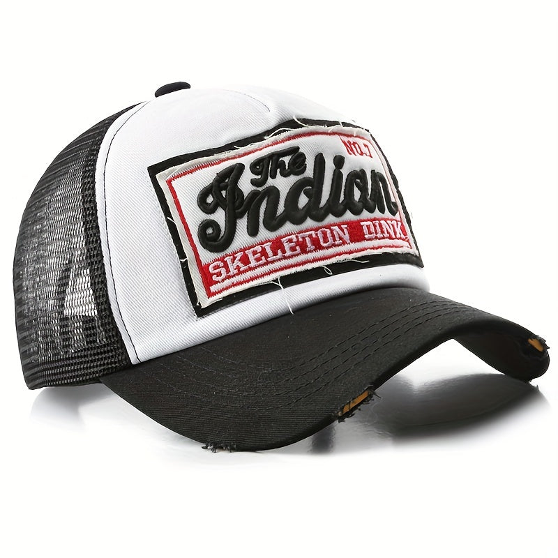 Embroidered Mesh Baseball Cap Snapback Dad Hat