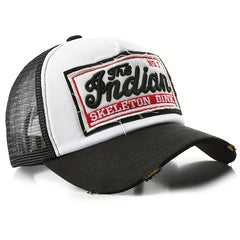 Embroidered Mesh Baseball Cap Snapback Dad Hat