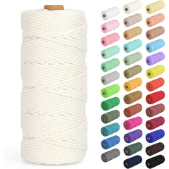 3mm X 220 Yards Cotton Macrame Rope for Crafts