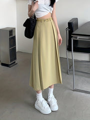 High Waist Pleated Skirt for Spring & Summer