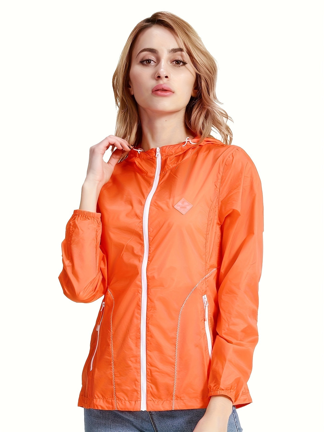 Women's UV Protection Sunscreen Hooded Coat Lightweight